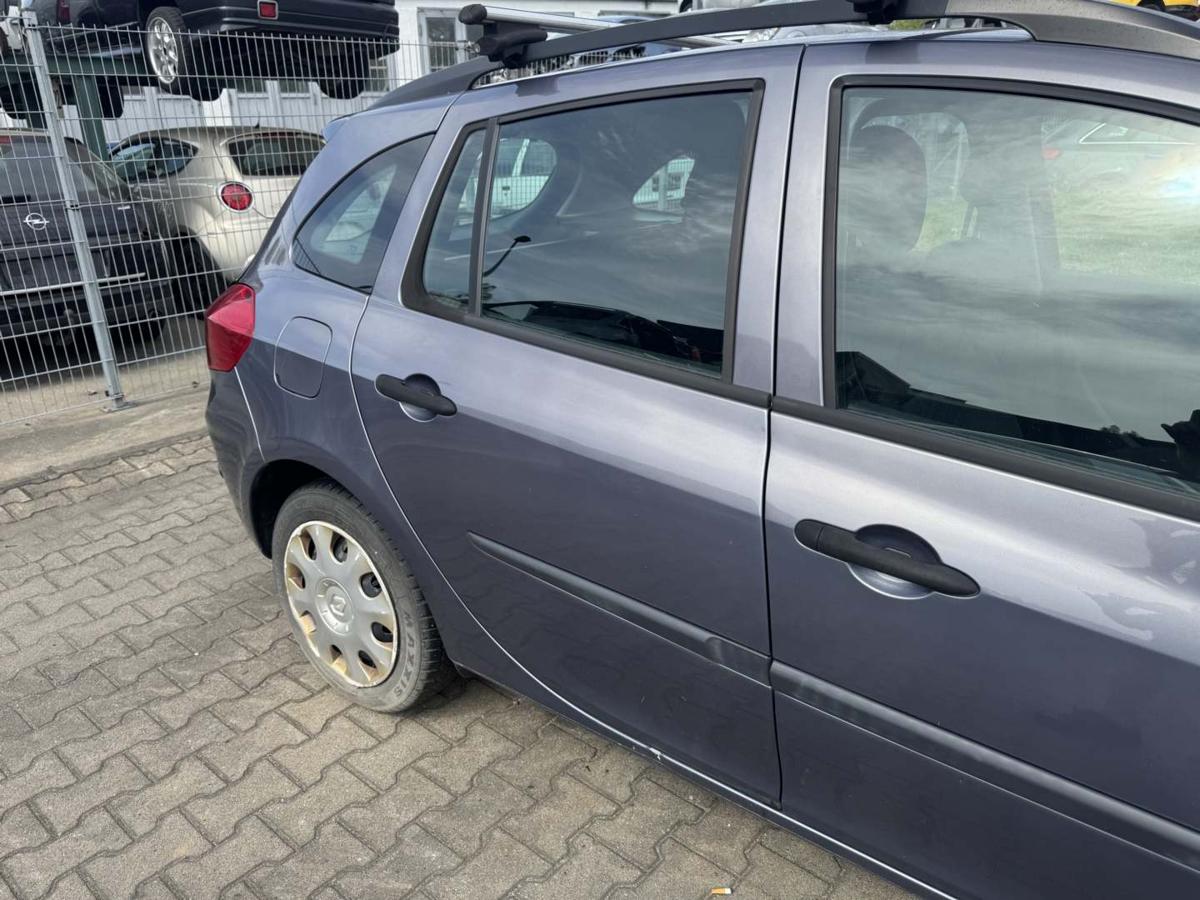 Renault Clio 3 Grandtour original T&uuml;r hinten rechts TEJ47 Bleu gris Kombi Rohbau Bj.2009